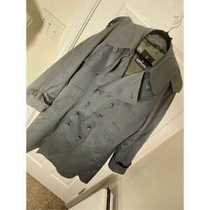Harbor Master mens overcoat bluish gray removable wool lining size 46